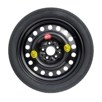 Sada - Dojazdové koleso MG 5 I R17 5x100x56,1 + GOLA KĽÚČ + HEVER + OBAL NA HEVER