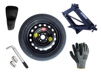 Sada - Dojazdové koleso MAZDA 2 II R15 4x100x54,1 + GOLA KĽÚČ + HEVER + OBAL NA HEVER